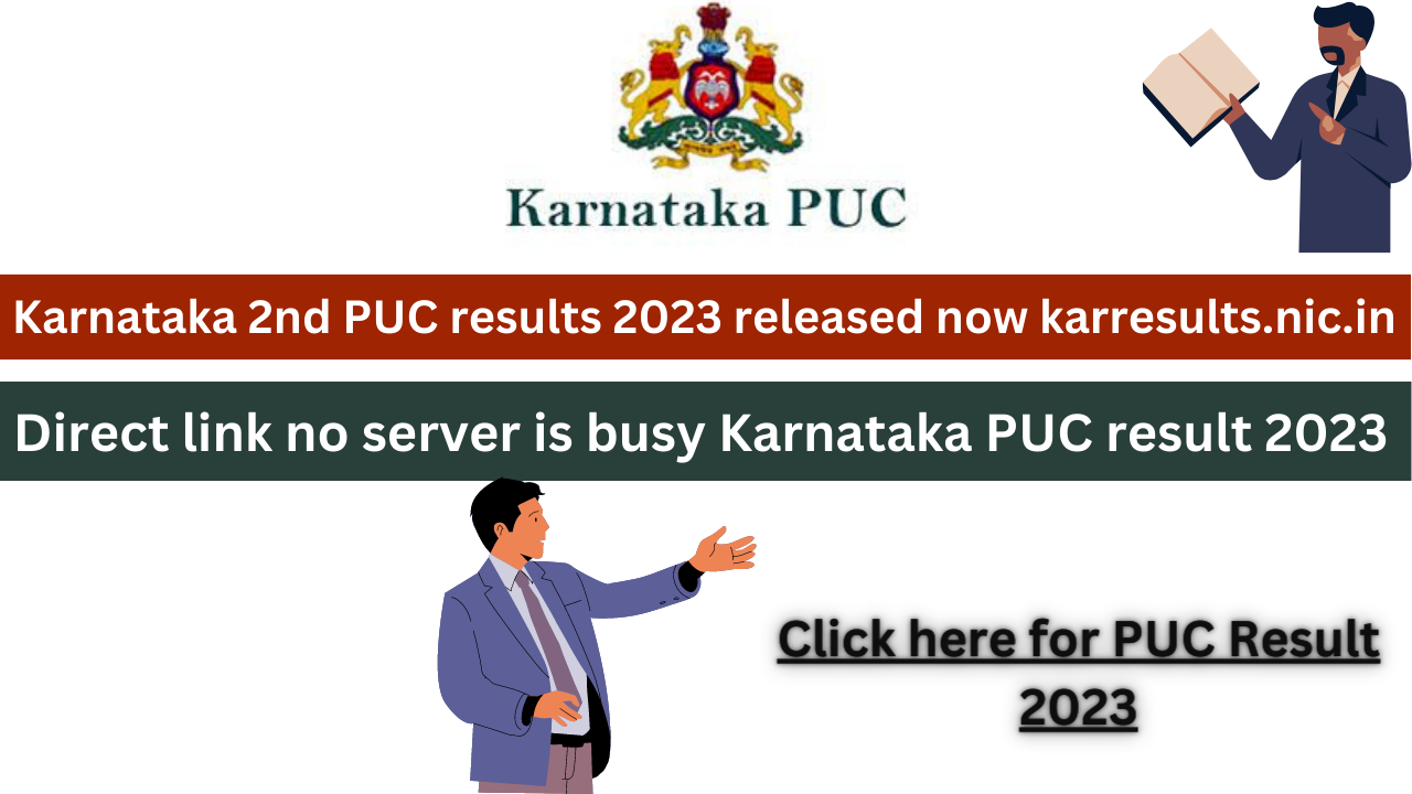 2nd puc result 2023 karnataka